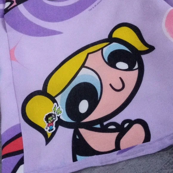 Vintage Boom Box Benny's "Power Puff Girls" Custom Patchwork Shorts – UNISEX - Picture 7 of 8
